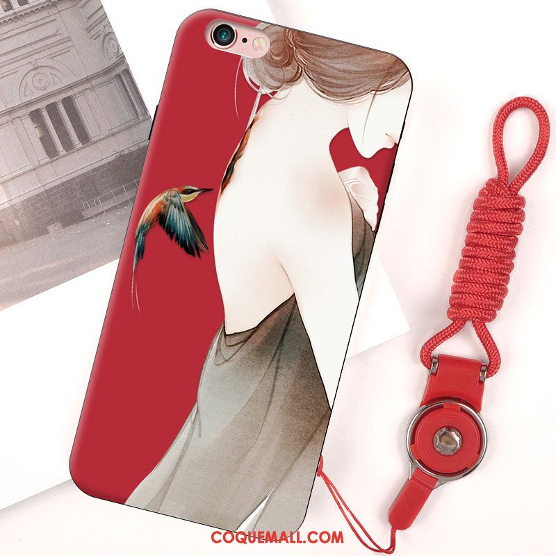 Étui iPhone 6 / 6s Miroir Incassable Ornements Suspendus, Coque iPhone 6 / 6s Mode Rouge