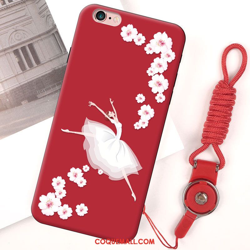 Étui iPhone 6 / 6s Miroir Incassable Ornements Suspendus, Coque iPhone 6 / 6s Mode Rouge