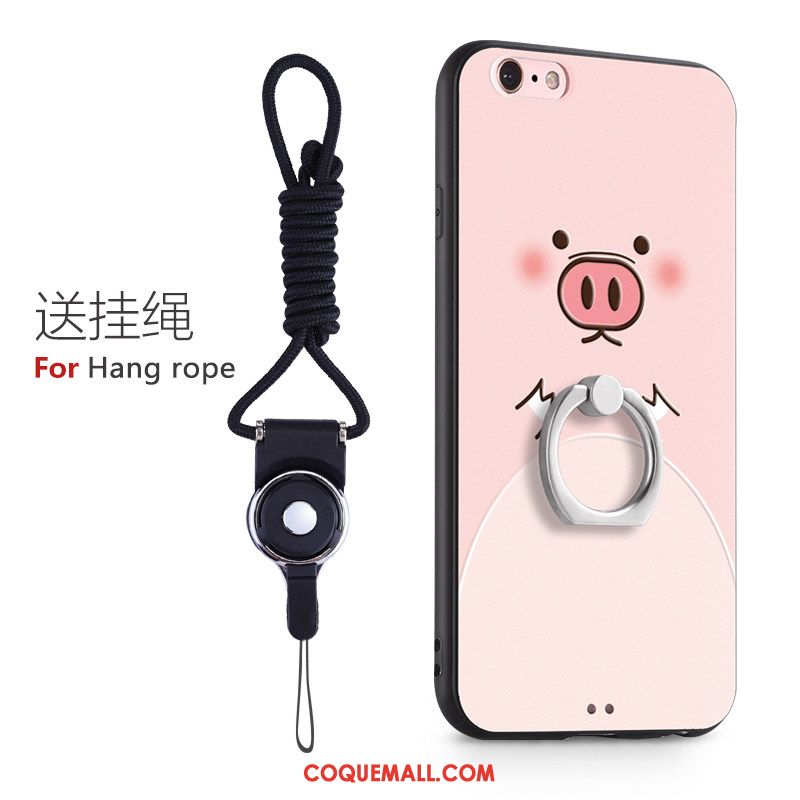 Étui iPhone 6 / 6s Personnalité Cou Suspendu Incassable, Coque iPhone 6 / 6s Marque De Tendance Rose