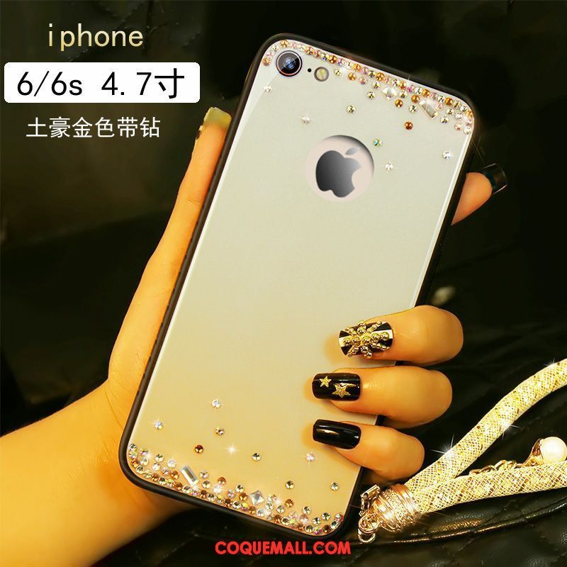 Étui iPhone 6 / 6s Personnalité Luxe Rose, Coque iPhone 6 / 6s Bracelet Strass