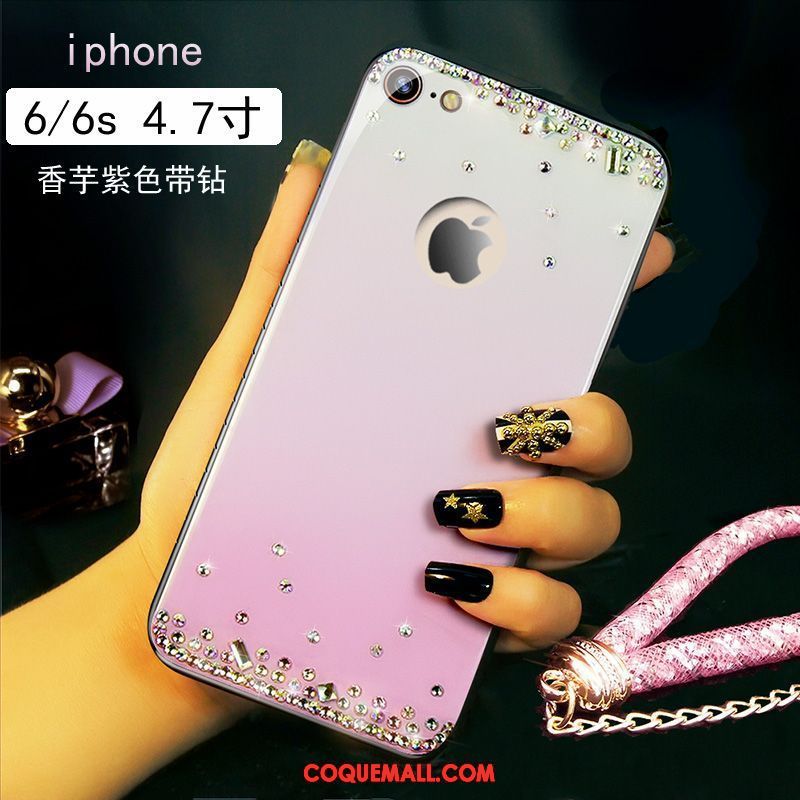 Étui iPhone 6 / 6s Personnalité Luxe Rose, Coque iPhone 6 / 6s Bracelet Strass