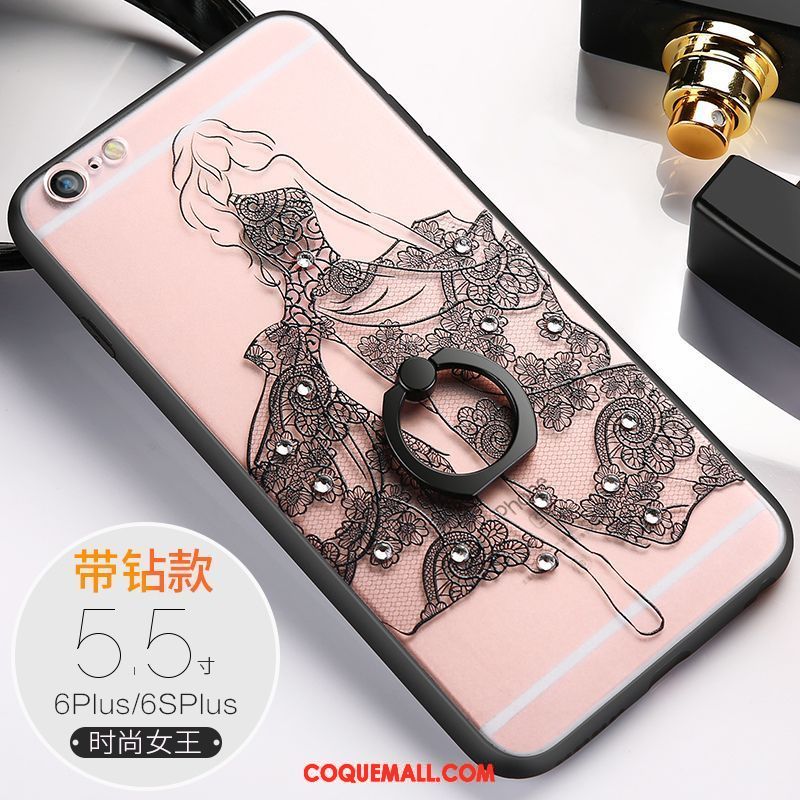 Étui iPhone 6 / 6s Plus Amoureux Téléphone Portable Tendance, Coque iPhone 6 / 6s Plus Fluide Doux Ornements Suspendus