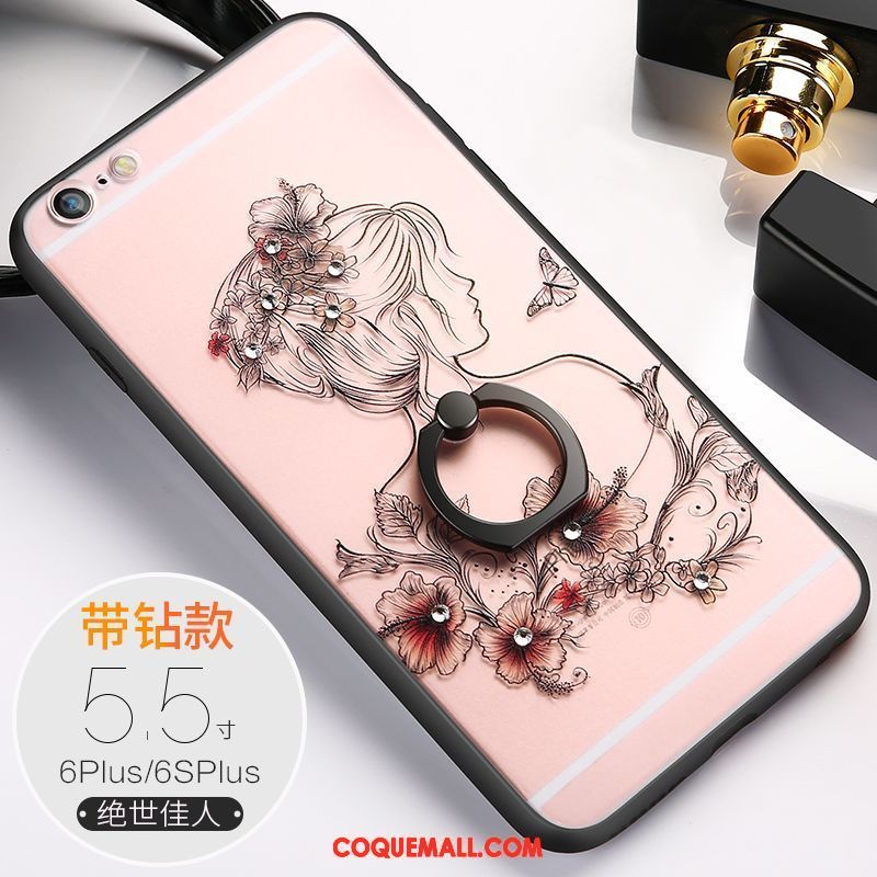 Étui iPhone 6 / 6s Plus Amoureux Téléphone Portable Tendance, Coque iPhone 6 / 6s Plus Fluide Doux Ornements Suspendus