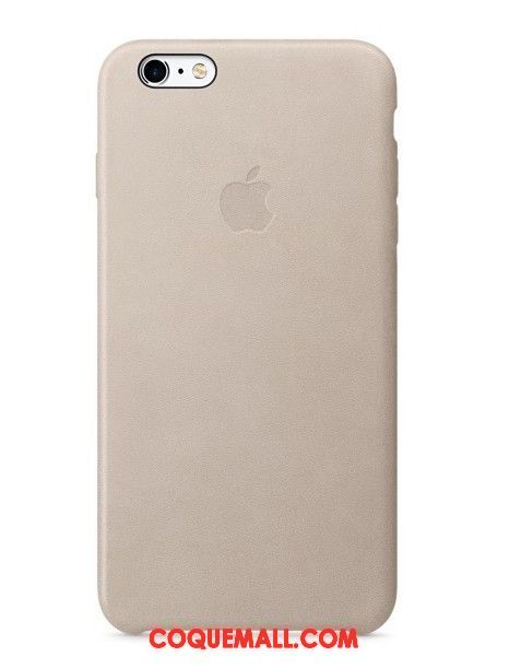 Étui iPhone 6 / 6s Plus Cuir Véritable Protection Téléphone Portable, Coque iPhone 6 / 6s Plus Bleu Étui En Cuir