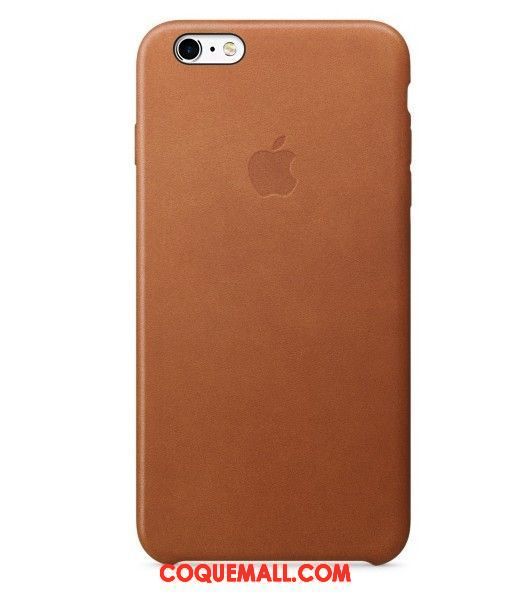 Étui iPhone 6 / 6s Plus Cuir Véritable Protection Téléphone Portable, Coque iPhone 6 / 6s Plus Bleu Étui En Cuir