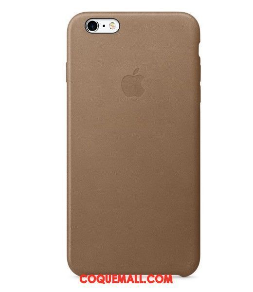 Étui iPhone 6 / 6s Plus Cuir Véritable Protection Téléphone Portable, Coque iPhone 6 / 6s Plus Bleu Étui En Cuir