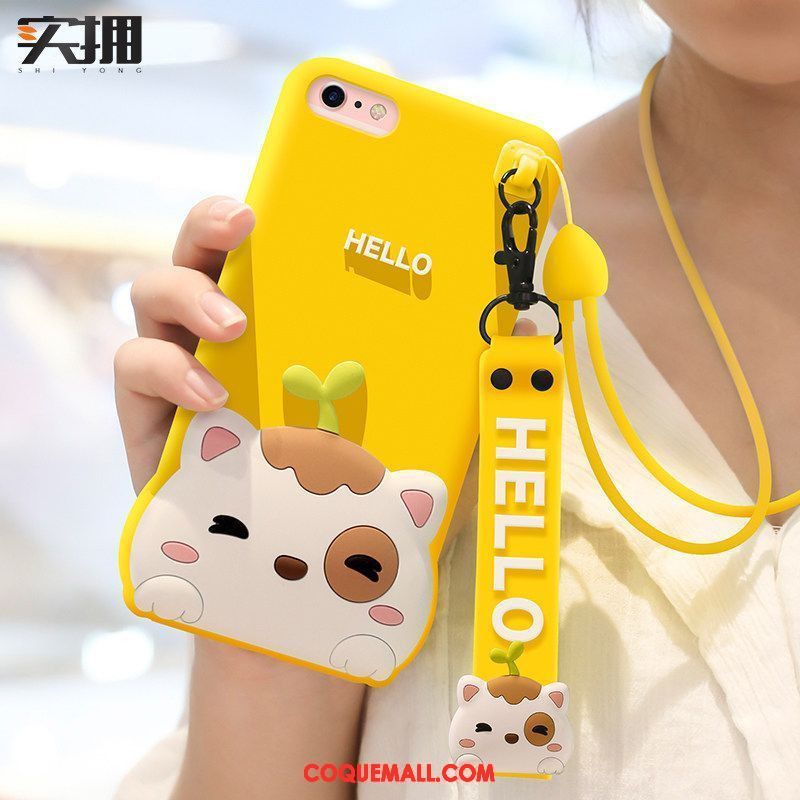 Étui iPhone 6 / 6s Plus Dessin Animé Incassable Créatif, Coque iPhone 6 / 6s Plus Jaune Tout Compris