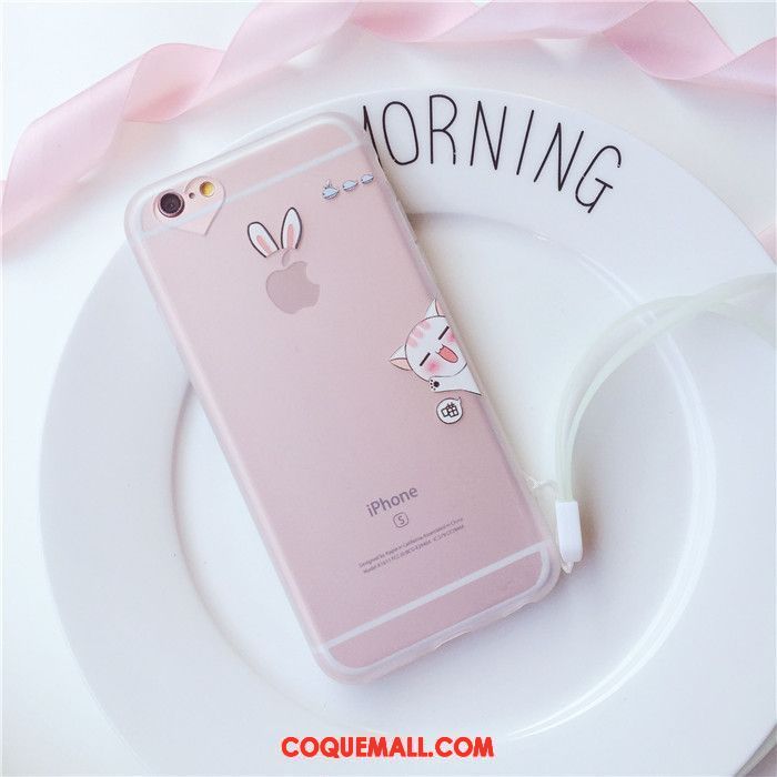 Étui iPhone 6 / 6s Plus Dessin Animé Petit Transparent, Coque iPhone 6 / 6s Plus Téléphone Portable Fluide Doux