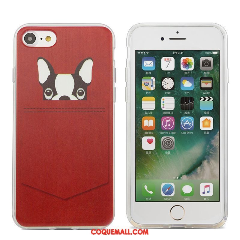 Étui iPhone 6 / 6s Plus Fluide Doux Blanc Téléphone Portable, Coque iPhone 6 / 6s Plus Dessin Animé Amoureux