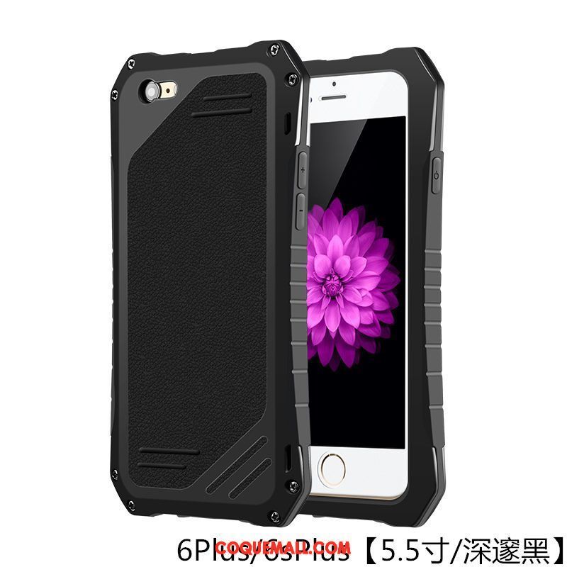 Étui iPhone 6 / 6s Plus Incassable Tendance Métal, Coque iPhone 6 / 6s Plus Trois Défenses Protection