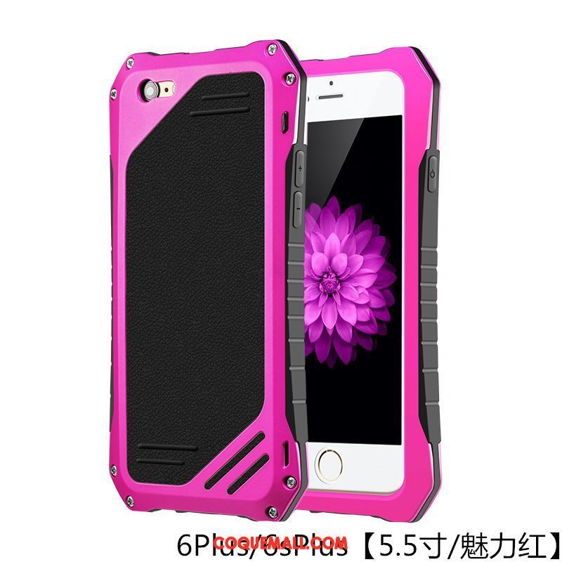 Étui iPhone 6 / 6s Plus Incassable Tendance Métal, Coque iPhone 6 / 6s Plus Trois Défenses Protection