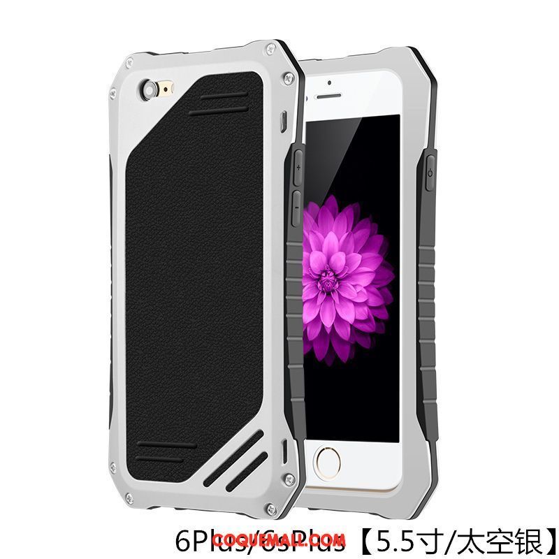 Étui iPhone 6 / 6s Plus Incassable Tendance Métal, Coque iPhone 6 / 6s Plus Trois Défenses Protection