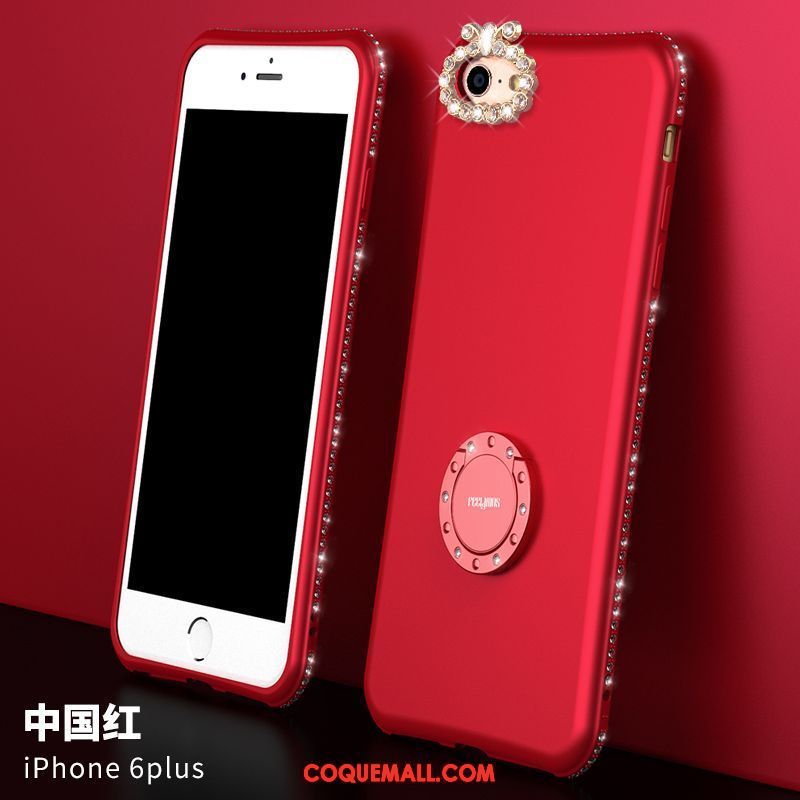 Étui iPhone 6 / 6s Plus Nouveau Tout Compris Net Rouge, Coque iPhone 6 / 6s Plus Silicone Rose