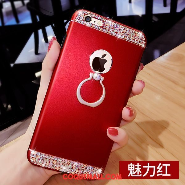 Étui iPhone 6 / 6s Plus Or Rose Tendance Personnalité, Coque iPhone 6 / 6s Plus Créatif Anneau