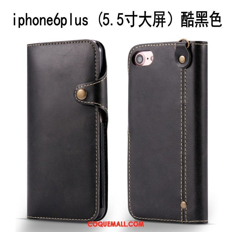 Étui iPhone 6 / 6s Plus Petit Étui En Cuir Incassable, Coque iPhone 6 / 6s Plus Fluide Doux Mode