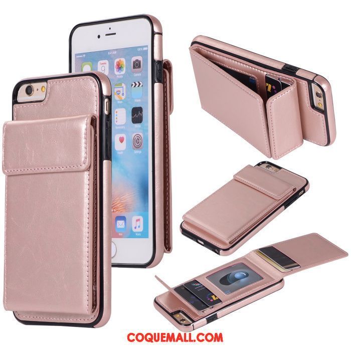 Étui iPhone 6 / 6s Plus Portefeuille Téléphone Portable Sac Carte, Coque iPhone 6 / 6s Plus Tout Compris Carte