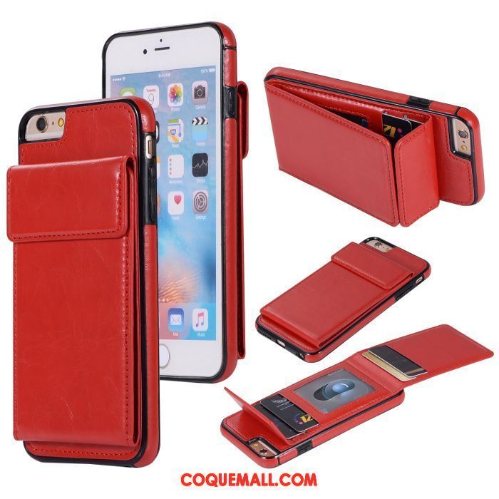 Étui iPhone 6 / 6s Plus Portefeuille Téléphone Portable Sac Carte, Coque iPhone 6 / 6s Plus Tout Compris Carte