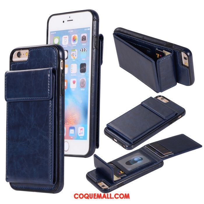 Étui iPhone 6 / 6s Plus Portefeuille Téléphone Portable Sac Carte, Coque iPhone 6 / 6s Plus Tout Compris Carte