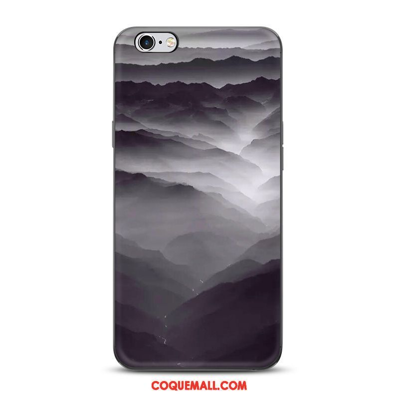 Étui iPhone 6 / 6s Plus Style Chinois Téléphone Portable Noir, Coque iPhone 6 / 6s Plus Protection Encre