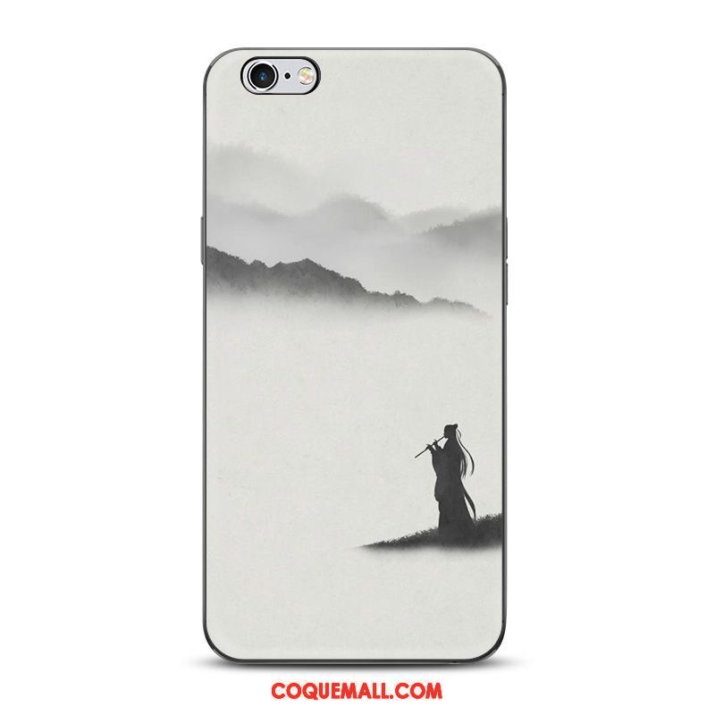 Étui iPhone 6 / 6s Plus Style Chinois Téléphone Portable Noir, Coque iPhone 6 / 6s Plus Protection Encre