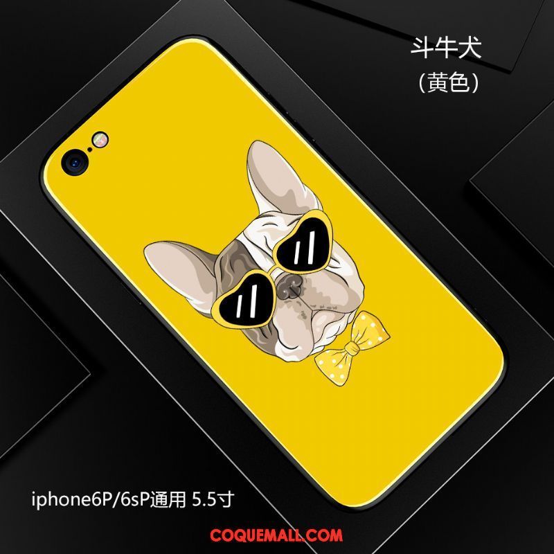 Étui iPhone 6 / 6s Plus Téléphone Portable Marque De Tendance Fluide Doux, Coque iPhone 6 / 6s Plus Dessin Animé Jaune