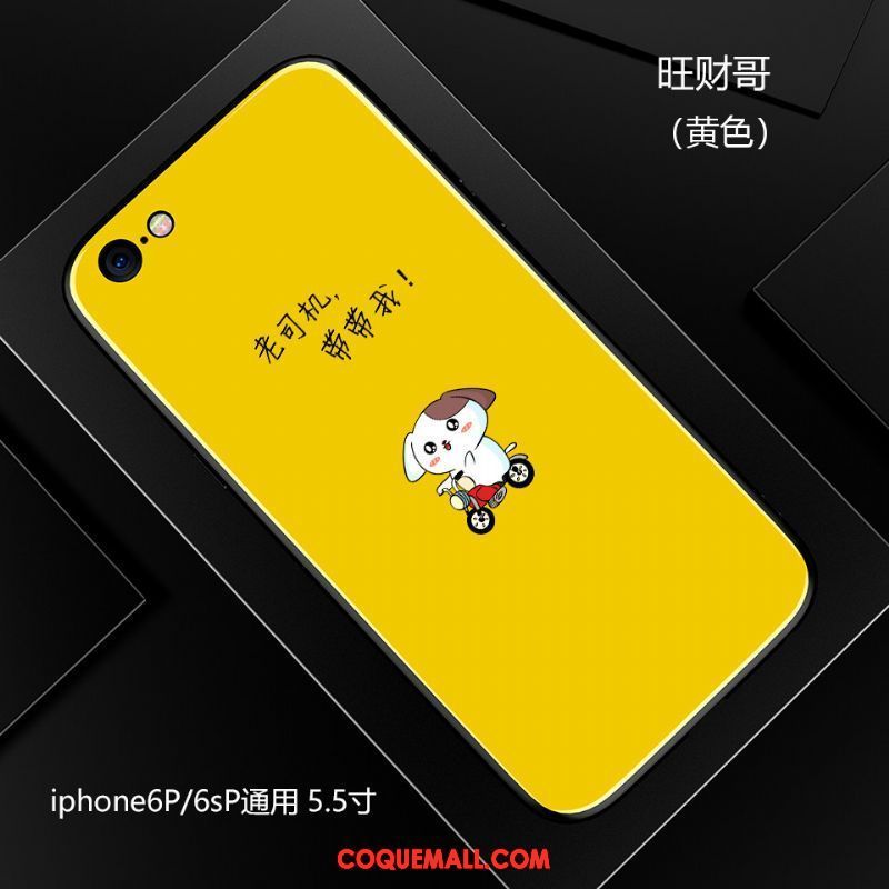 Étui iPhone 6 / 6s Plus Téléphone Portable Marque De Tendance Fluide Doux, Coque iPhone 6 / 6s Plus Dessin Animé Jaune