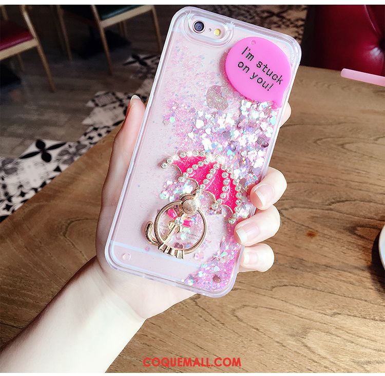 Étui iPhone 6 / 6s Rose Silicone Tendance, Coque iPhone 6 / 6s Quicksand Téléphone Portable