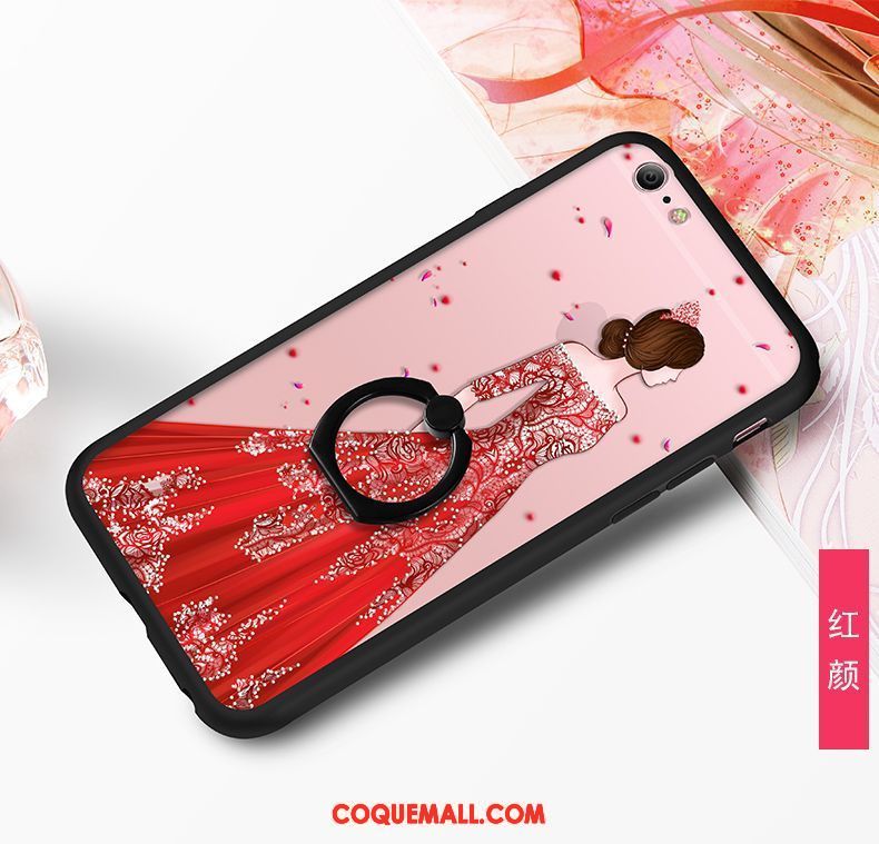 Étui iPhone 6 / 6s Rouge Tout Compris Téléphone Portable, Coque iPhone 6 / 6s Ornements Suspendus Créatif