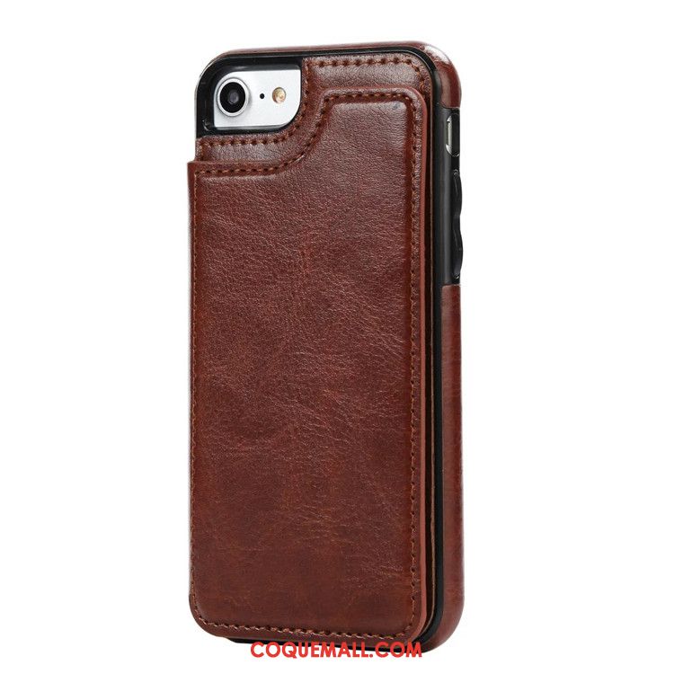 Étui iPhone 6 / 6s Rouge Étui En Cuir Incassable, Coque iPhone 6 / 6s Protection Sac Carte