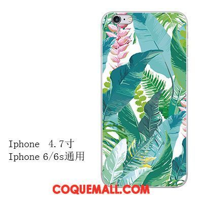 Étui iPhone 6 / 6s Simple Téléphone Portable Gaufrage, Coque iPhone 6 / 6s Silicone Tout Compris
