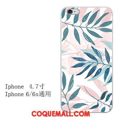 Étui iPhone 6 / 6s Simple Téléphone Portable Gaufrage, Coque iPhone 6 / 6s Silicone Tout Compris