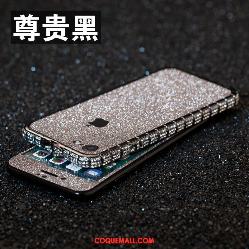 Étui iPhone 6 / 6s Strass Incassable Luxe, Coque iPhone 6 / 6s Border Or Rose