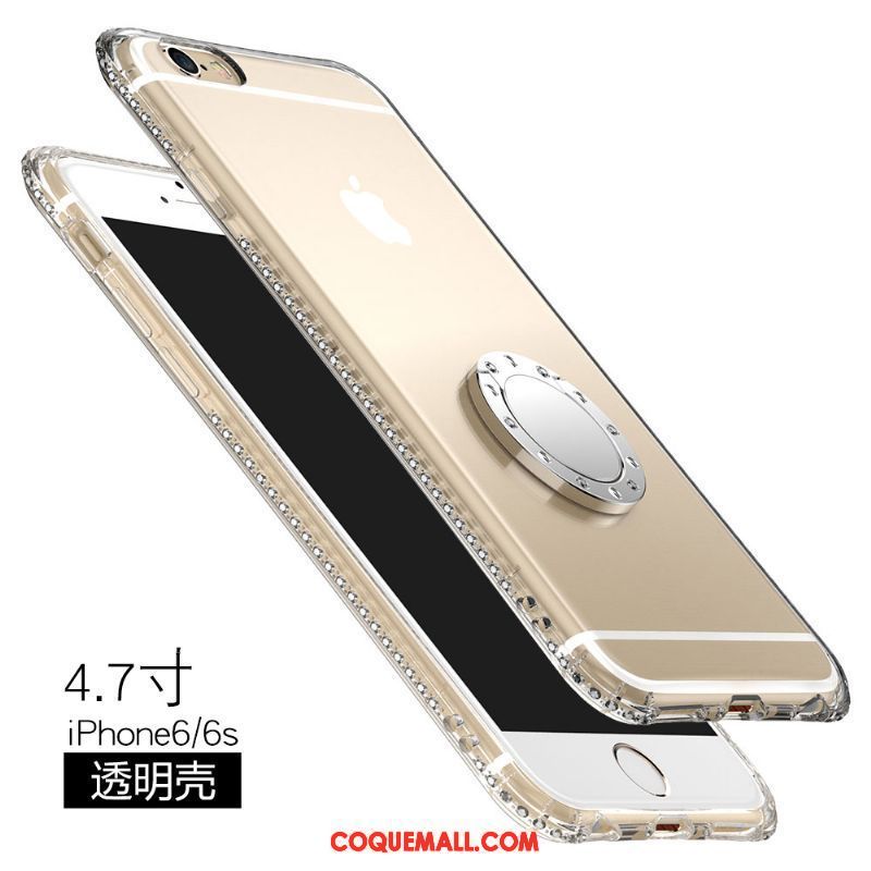 Étui iPhone 6 / 6s Support Transparent Téléphone Portable, Coque iPhone 6 / 6s Strass Protection