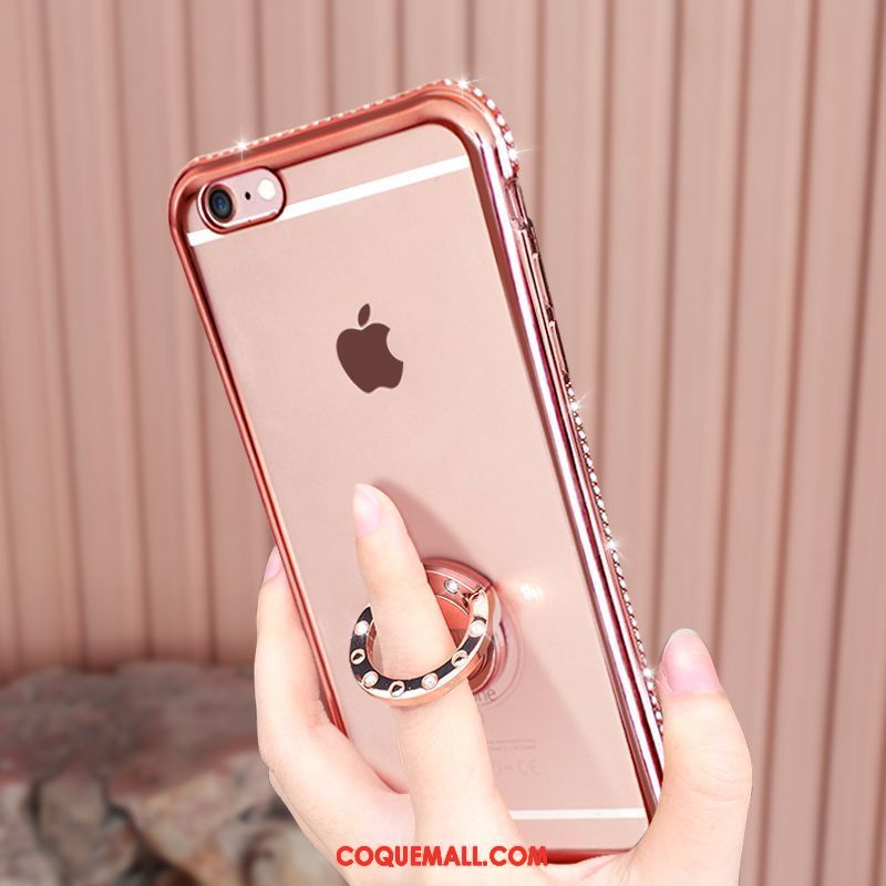 Étui iPhone 6 / 6s Support Transparent Téléphone Portable, Coque iPhone 6 / 6s Strass Protection