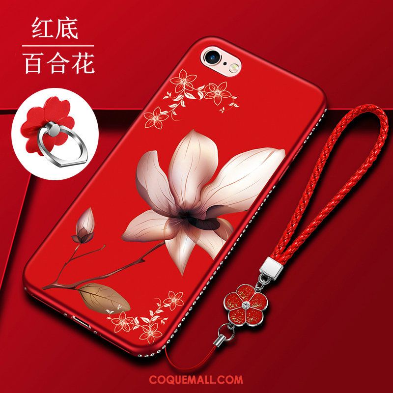 Étui iPhone 6 / 6s Tendance Mode Rouge, Coque iPhone 6 / 6s Pu Tout Compris