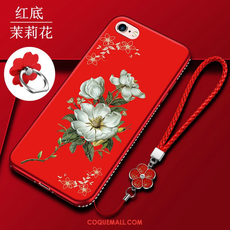 Étui iPhone 6 / 6s Tendance Mode Rouge, Coque iPhone 6 / 6s Pu Tout Compris