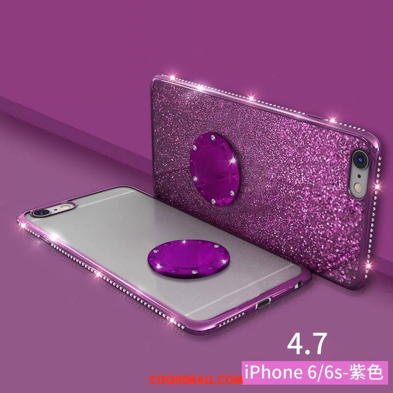 Étui iPhone 6 / 6s Tout Compris Strass Silicone, Coque iPhone 6 / 6s Support Ornements Suspendus