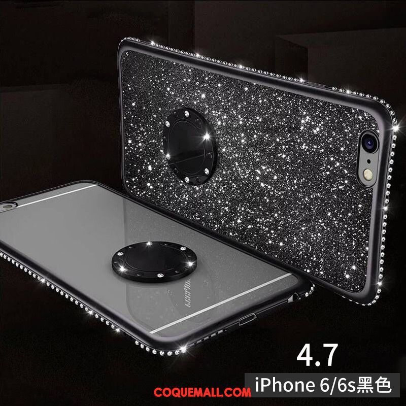 Étui iPhone 6 / 6s Tout Compris Strass Silicone, Coque iPhone 6 / 6s Support Ornements Suspendus