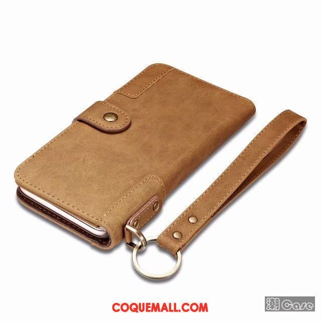 Étui iPhone 6 / 6s Téléphone Portable Cuir Étui En Cuir, Coque iPhone 6 / 6s Vin Rouge Cuir Véritable