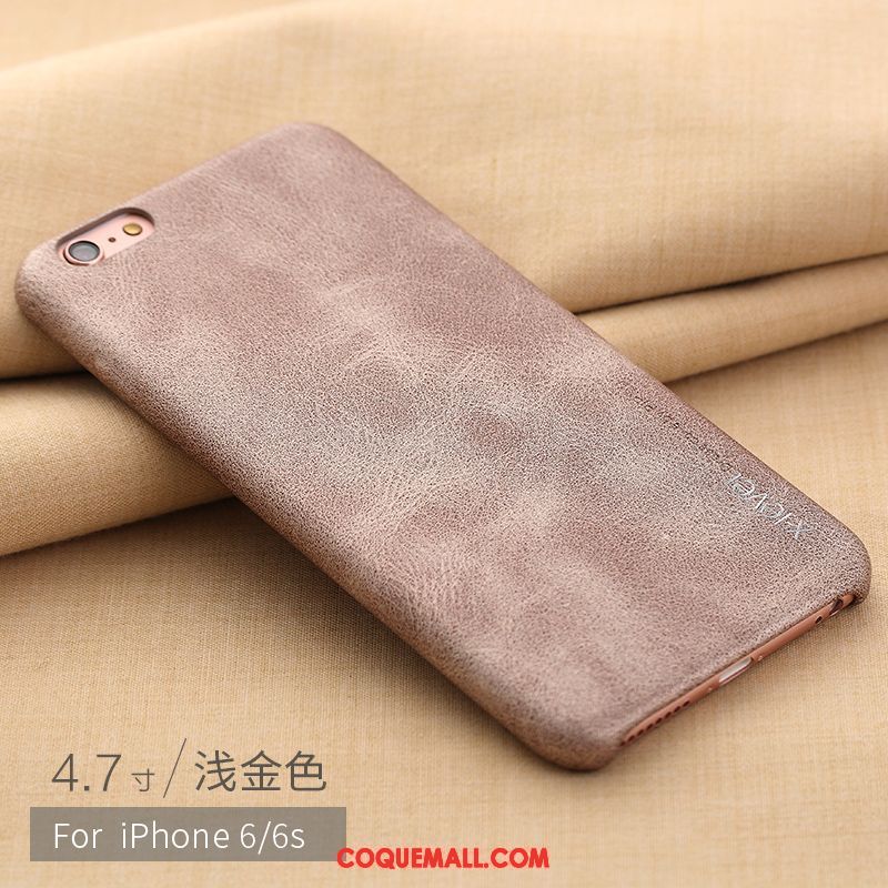 Étui iPhone 6 / 6s Étui En Cuir Téléphone Portable Clair, Coque iPhone 6 / 6s Tempérer Incassable