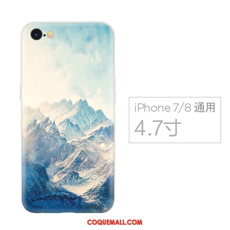 Étui iPhone 7 Incassable Vert Créatif, Coque iPhone 7 Style Chinois Tendance