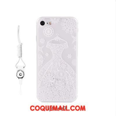 Étui iPhone 7 Ornements Suspendus Transparent Silicone, Coque iPhone 7 Simple Fluide Doux