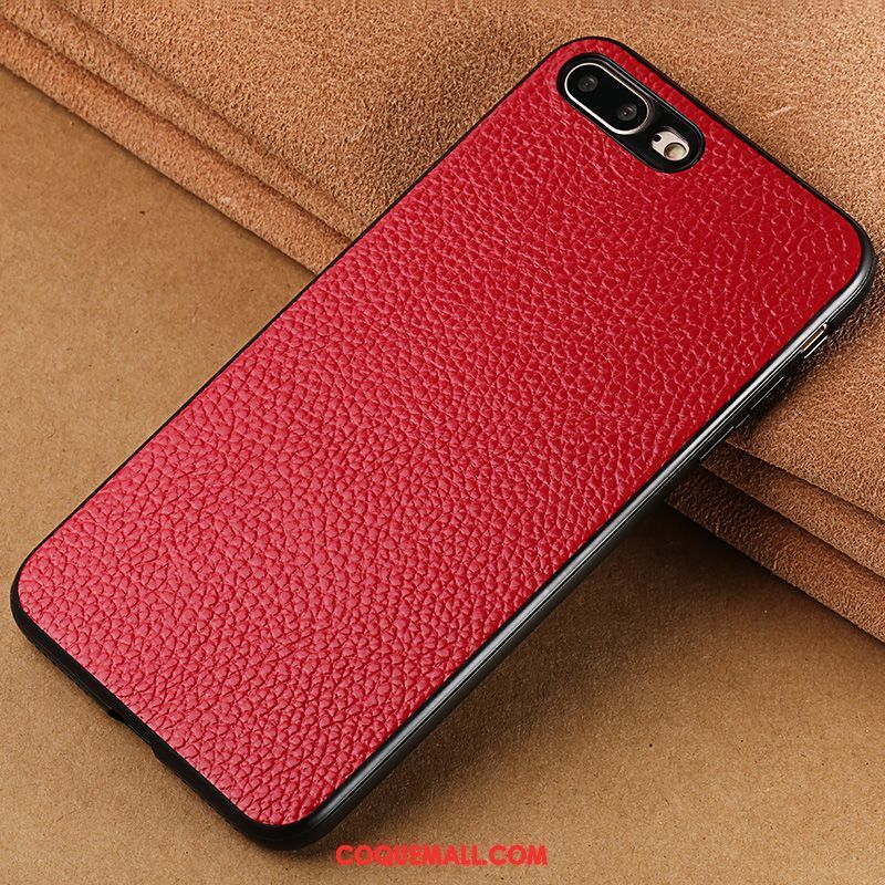 Étui iPhone 7 Plus Créatif Luxe Incassable, Coque iPhone 7 Plus Rouge Téléphone Portable