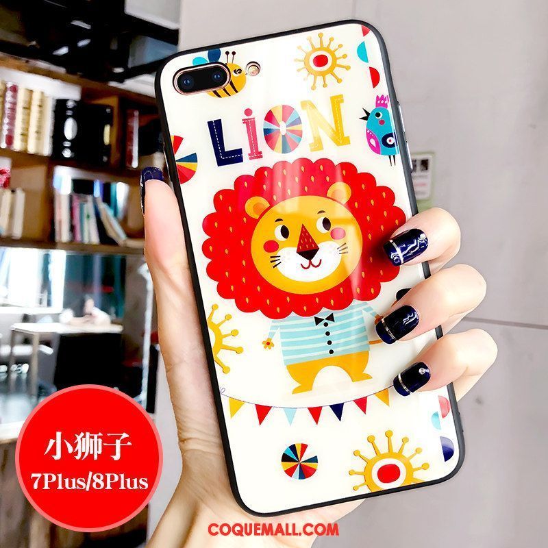 Étui iPhone 7 Plus Dessin Animé Incassable Marque De Tendance, Coque iPhone 7 Plus Créatif Téléphone Portable