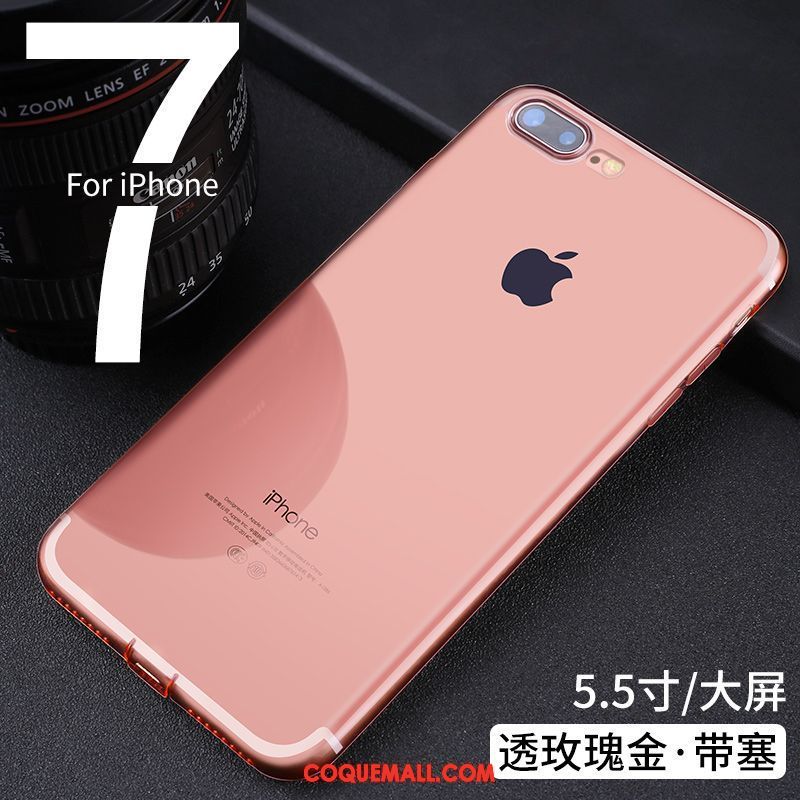 Étui iPhone 7 Plus Fluide Doux Incassable Nouveau, Coque iPhone 7 Plus Transparent Légère