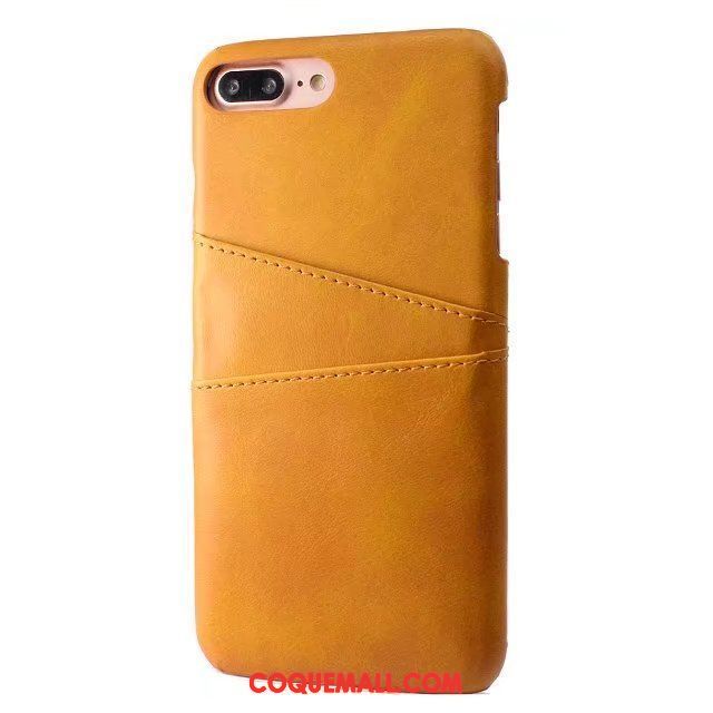 Étui iPhone 7 Plus Gris Étui En Cuir Protection, Coque iPhone 7 Plus Téléphone Portable Business