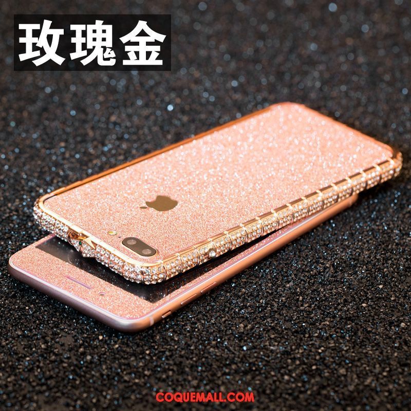 Étui iPhone 7 Plus Incruster Strass Nouveau Couleur, Coque iPhone 7 Plus Téléphone Portable Métal