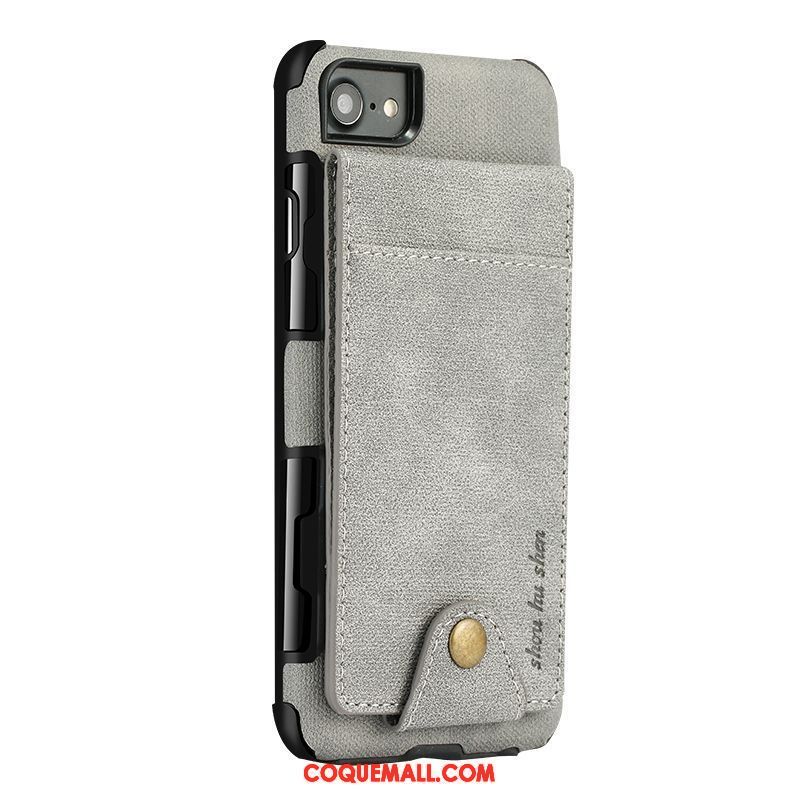 Étui iPhone 7 Portefeuille Téléphone Portable Protection, Coque iPhone 7 Étui En Cuir Tendance