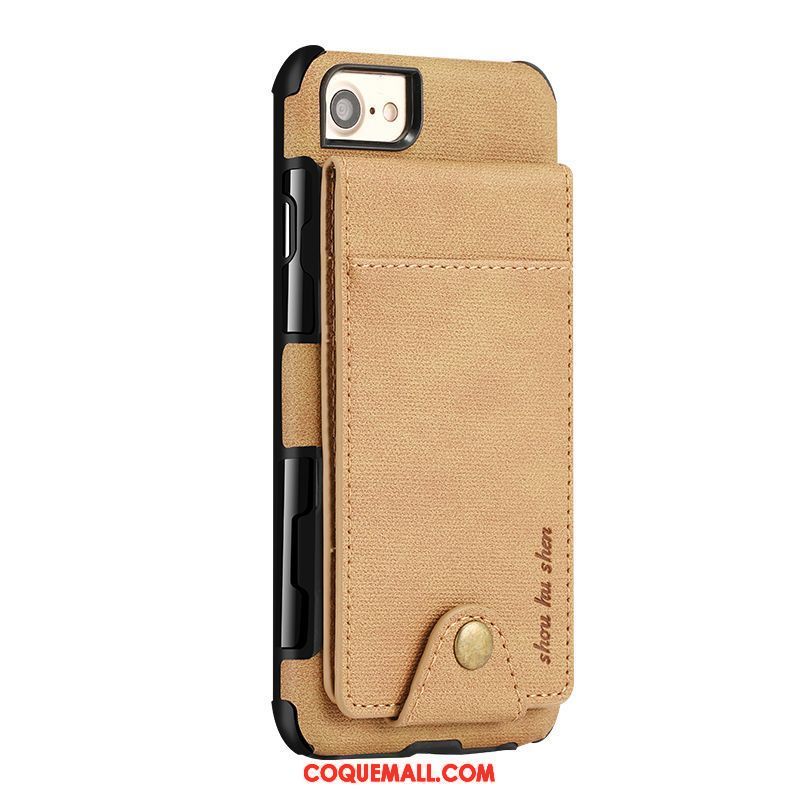 Étui iPhone 7 Portefeuille Téléphone Portable Protection, Coque iPhone 7 Étui En Cuir Tendance