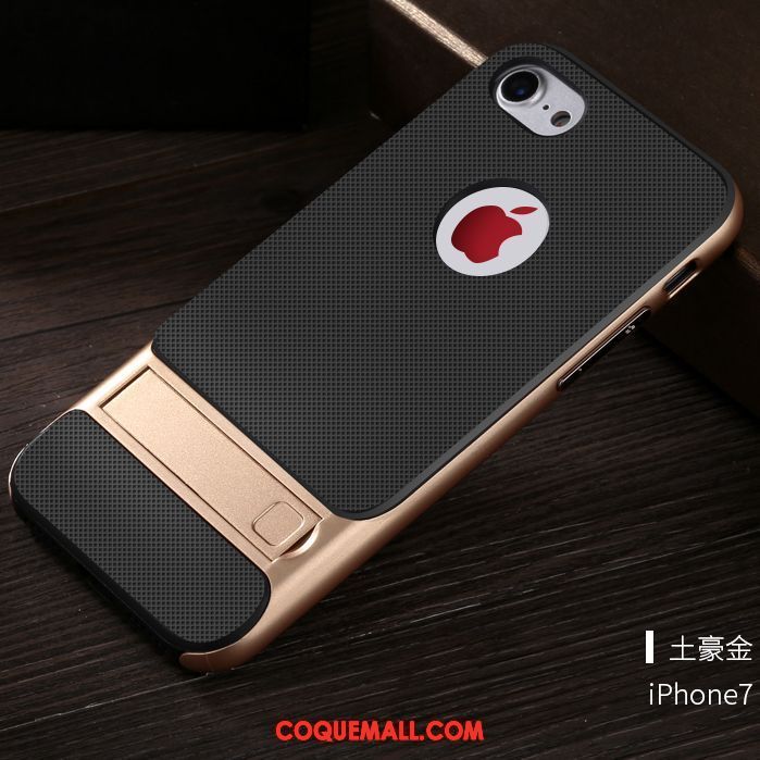 Étui iPhone 7 Simple Support Invisible, Coque iPhone 7 Délavé En Daim Rouge